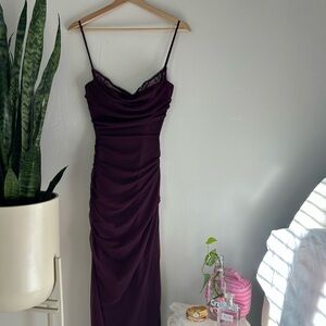 House of CB Nalini deep purple Maxi Dress